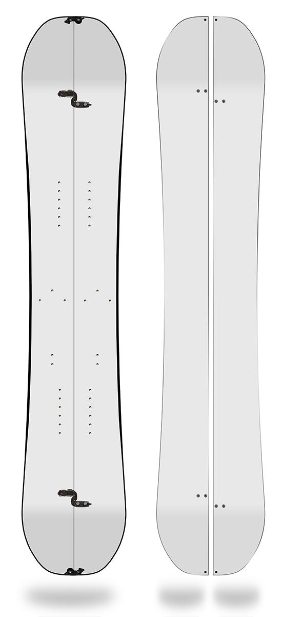 Trek Custom Splitboard with split design and personalized graphics.