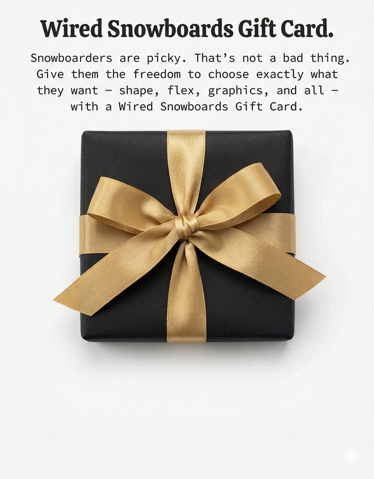 Wired Snowboards - Gift Card