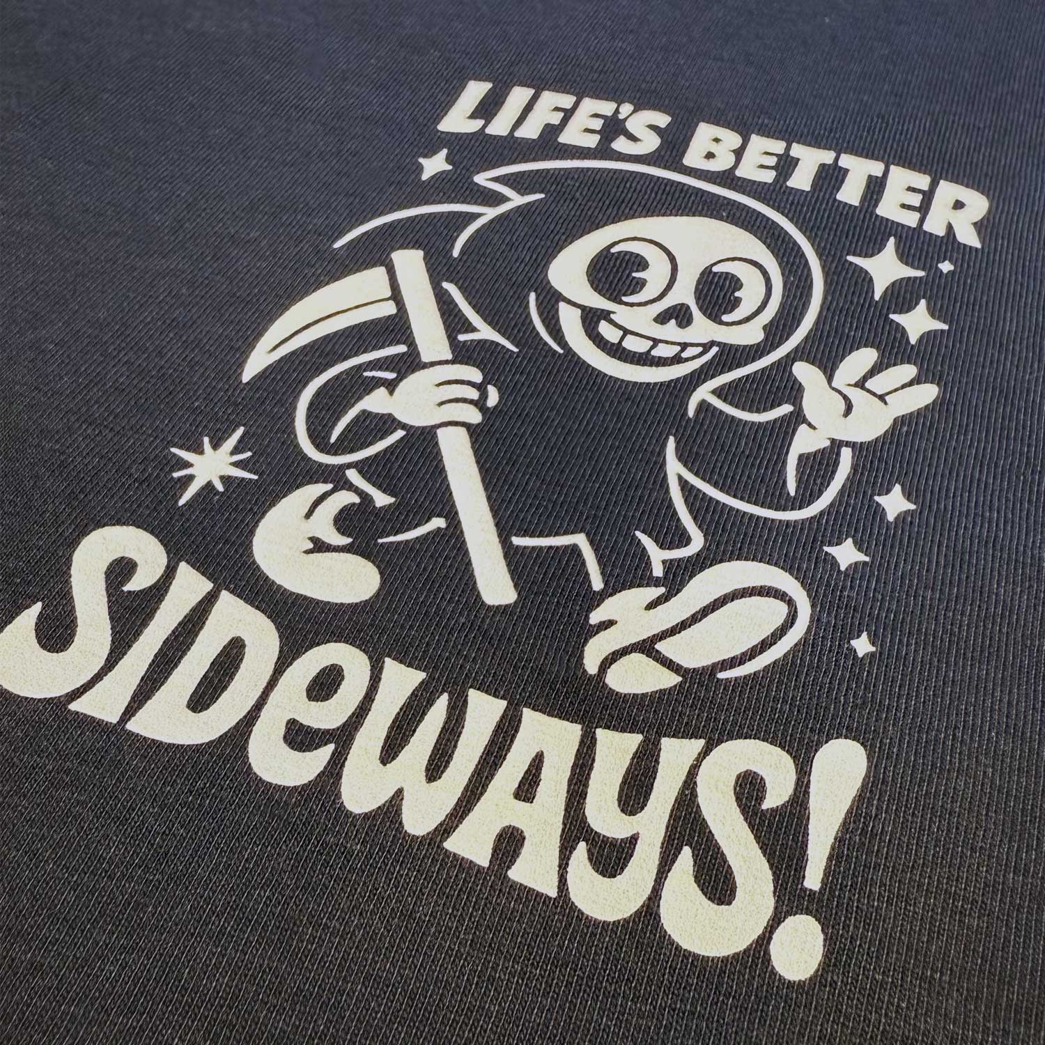 Wired "better sideways" T-Shirt – grim reaper Design | Wired Snowboards