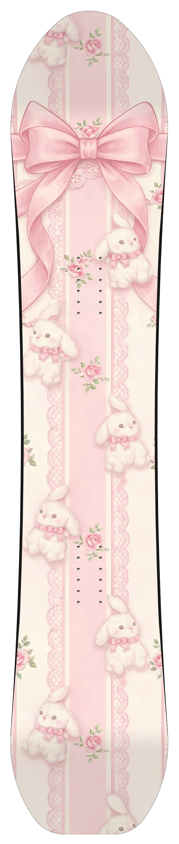 Soft, Sweet, and Completely One-of-One custom snowboard topsheet
