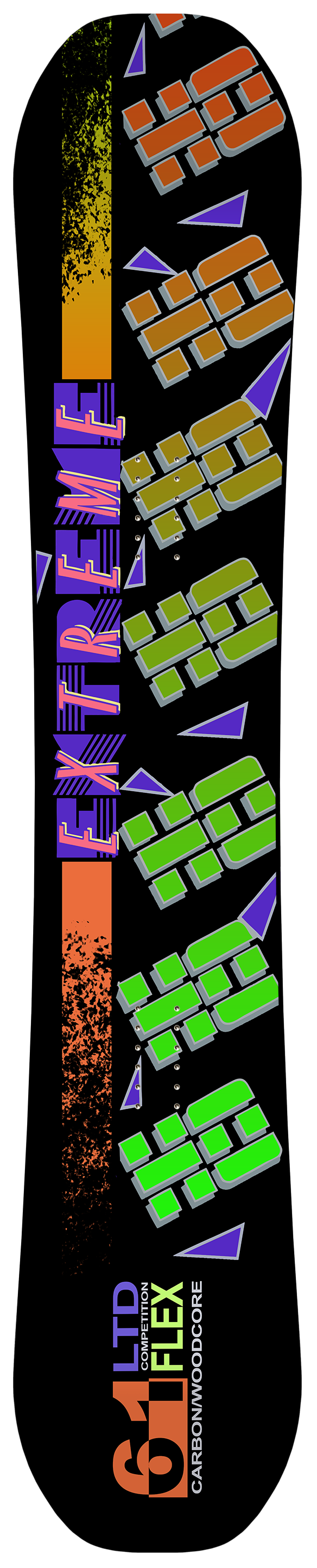 HO Custom custom snowboard topsheet