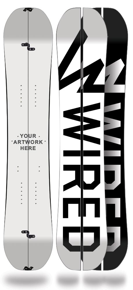 Wired Snowboards. Made in Canada Custom Snowboard. Trek Series.