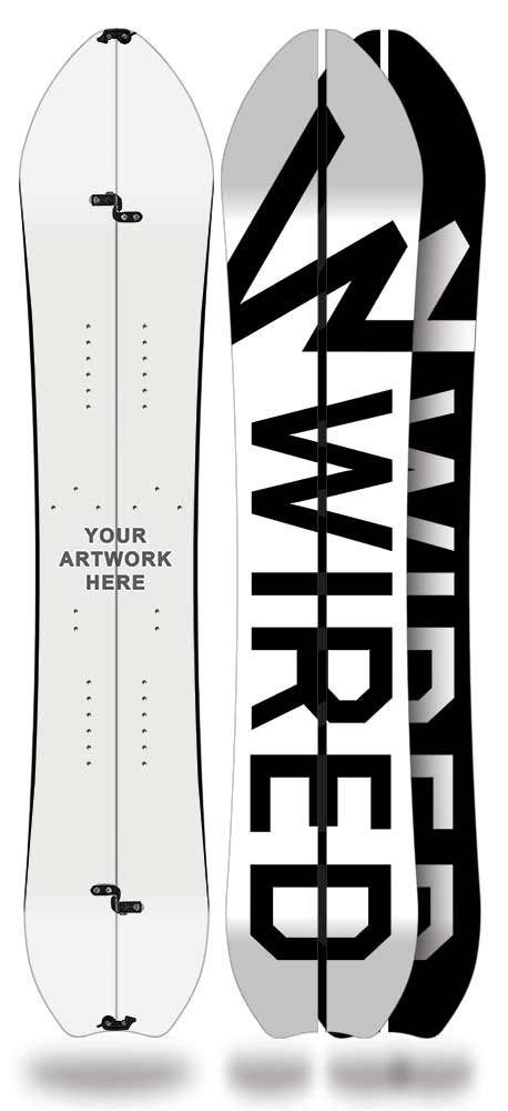 Wired Snowboards. Made in Canada Custom Snowboard. Crest Series.