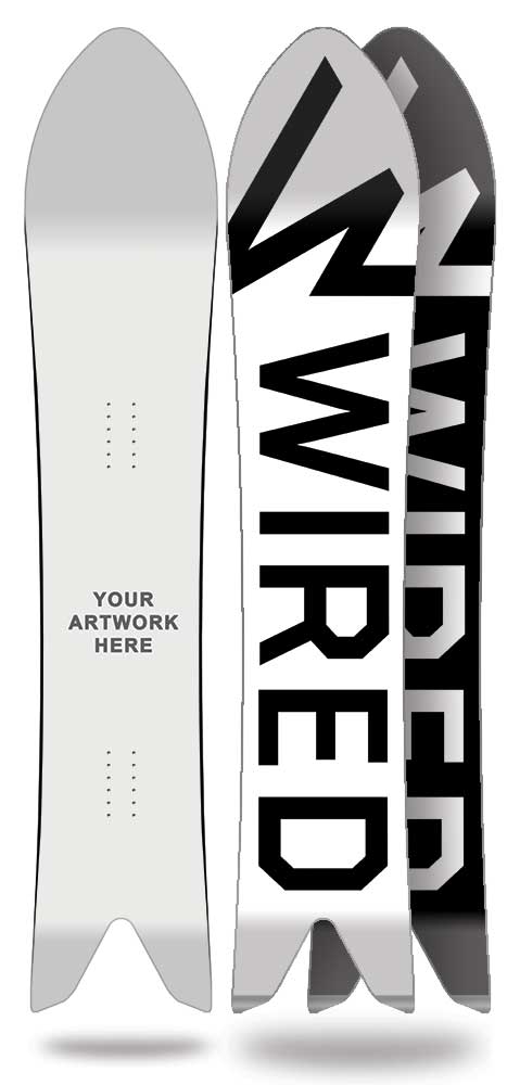 Wired Snowboards. Made in Canada Custom Snowboard. Chase Series.